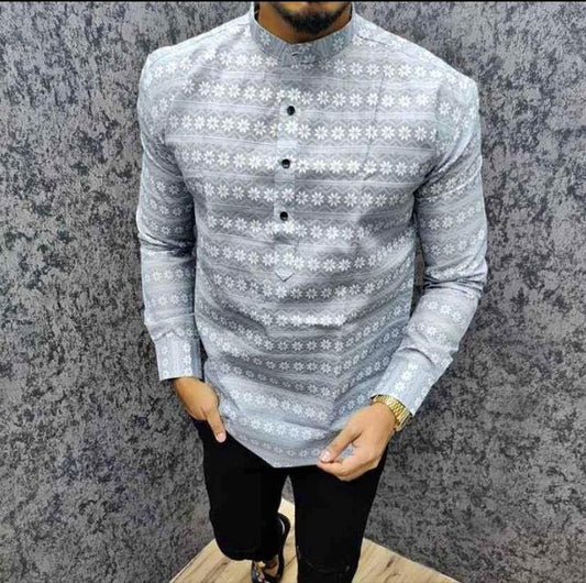 Latest Men's Cotton Printed Shirt